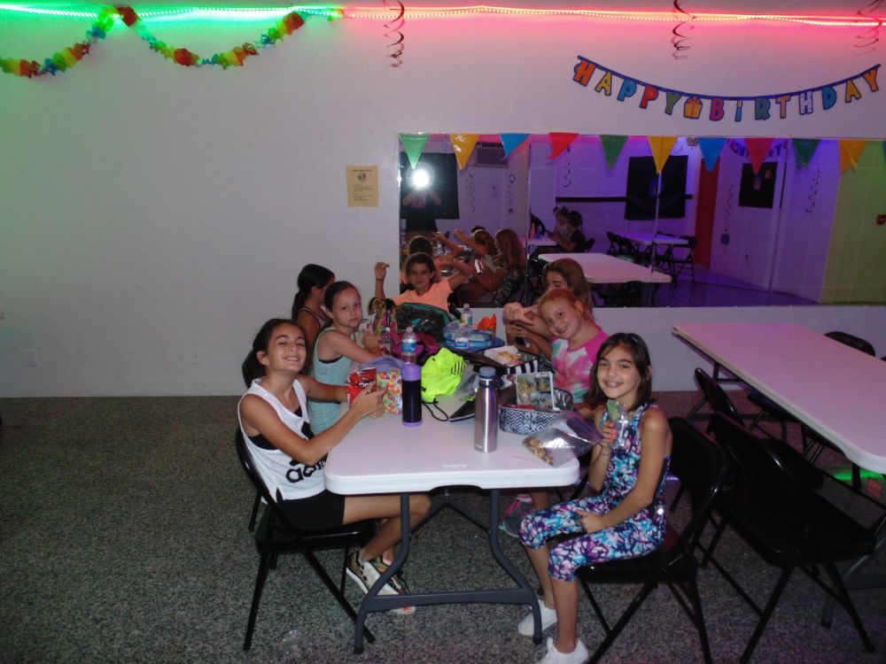 children at a birthday party